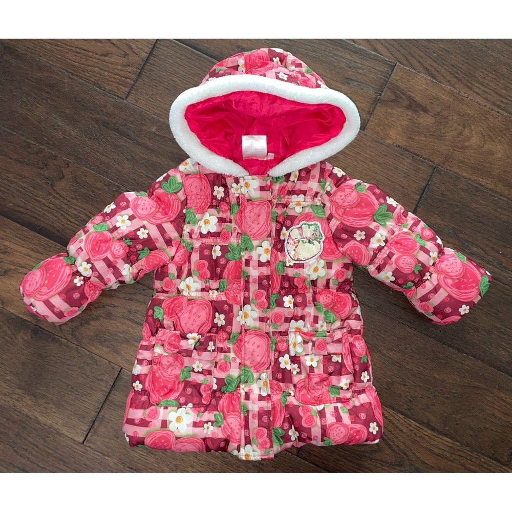 Vintage Strawberry Shortcake Zip Jacket Coat Toddler 2T Cartoon‎